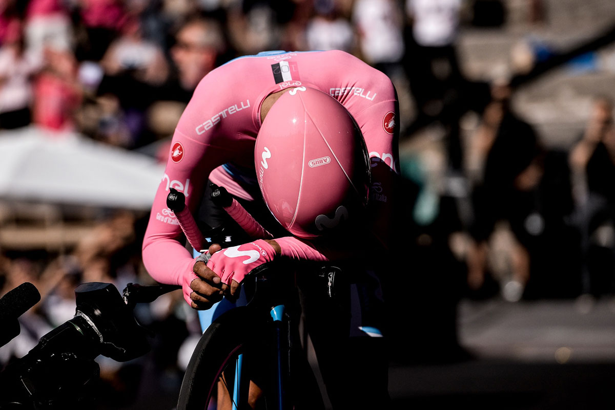 Carapaz nell'Arena di Verona al Giro 2019