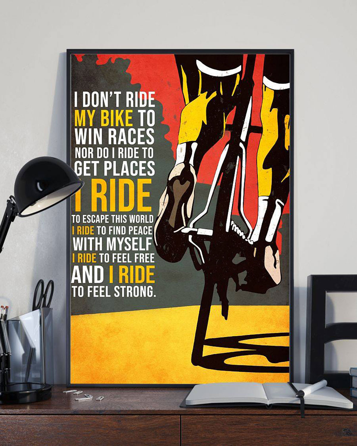 Poster sulle sensazioni che regala andare in bici